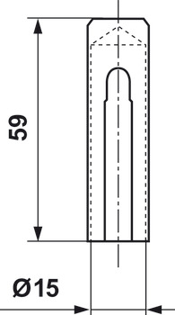 Zierhülse, Rollen-Durchmesser 15 mm, SFS intec