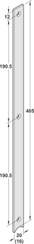 Ansatzstulp, zur Stulpverlängerung oben und unten auf 2285 mm, G-U