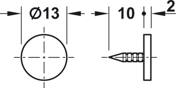 Magnetverschluss, Haftkraft 3,0–4,0 kg, zum Schrauben, rund