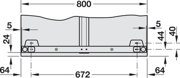 Komplettset Idea H-flatline, rechteckig, Tischgestellsystem