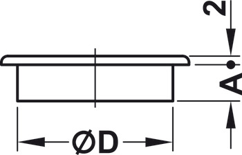 Kabeldurchlass, rund, ohne Deckel, Durchmesser 12, 20 und 35 mm