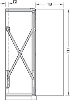 Holzfaltschiebetüren, Hawa Folding Concepta 25, Garnitur