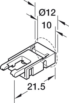 Verbindungsleitung, für Häfele Loox5 LED-Band 8 mm 3-pol. (multi-weiß)