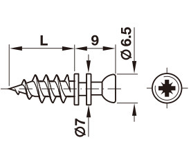 Verbindungsbolzen, Häfele Rafix M20, für Bohrloch-Ø 5 mm