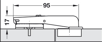 Topfscharnier, Häfele Metalla 510 A/SM 110°, für Stollenanwendungen