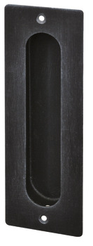 Muschelgriff, Stahl verzinkt, Antik schwarz matt