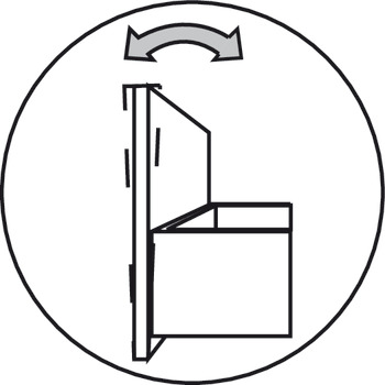 Schubkasten-Garnitur, Legrabox pure,  mit Korpusschiene Blumotion, Systemhöhe M